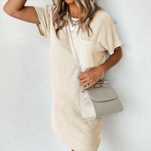 NWT Casual Apricot T-Shirt Dress Short Sleeve Relaxed Fit Dress Size XLarge - Picture 1 of 3